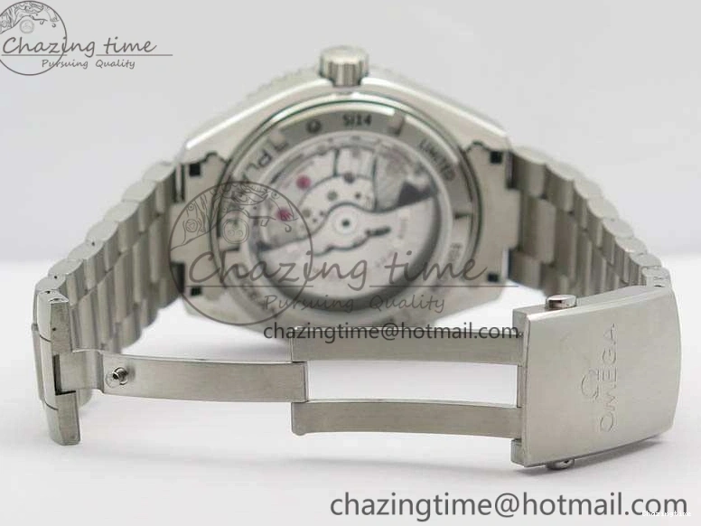 0415 Planet Ocean Pro 45mm OMF 1:1 Best Edition Orange Marker On SS Bracelet A8500 (Black Balance Wheel) Durable 8141